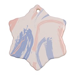 Marble Stains  Ornament (snowflake) by Sobalvarro