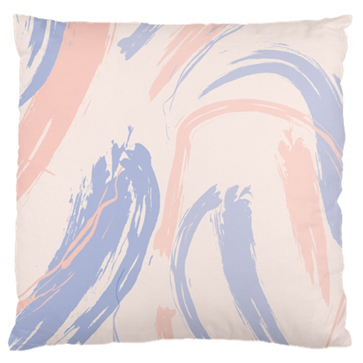 Marble stains  Large Flano Cushion Case (One Side)