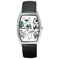 Skater-underground Barrel Style Metal Watch by PollyParadise