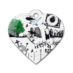 Skater-Underground Dog Tag Heart (One Side) Front