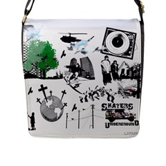 Skater-underground Flap Closure Messenger Bag (l) by PollyParadise