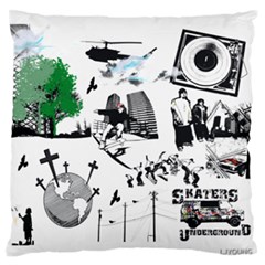 Skater-underground Large Flano Cushion Case (two Sides)