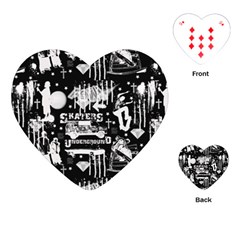 Skater-underground2 Playing Cards Single Design (heart)