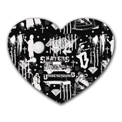 Skater-underground2 Heart Mousepads by PollyParadise