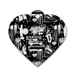 Skater-underground2 Dog Tag Heart (Two Sides) Front