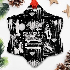 Skater-underground2 Ornament (snowflake)