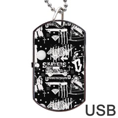 Skater-underground2 Dog Tag Usb Flash (two Sides)