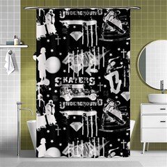 Skater-underground2 Shower Curtain 48  X 72  (small)  by PollyParadise