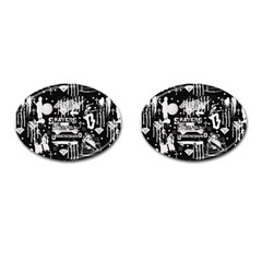 Skater-underground2 Cufflinks (oval) by PollyParadise