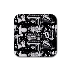 Skater-underground2 Rubber Coaster (square)  by PollyParadise