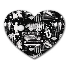 Skater-underground2 Heart Mousepads by PollyParadise