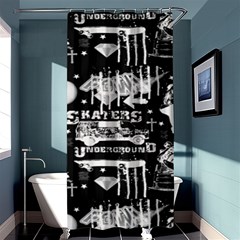 Skater-underground2 Shower Curtain 36  X 72  (stall)  by PollyParadise