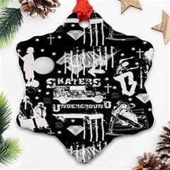 Skater-underground2 Ornament (Snowflake)