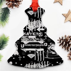 Skater-underground2 Christmas Tree Ornament (two Sides) by PollyParadise