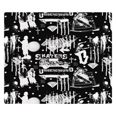 Skater-underground2 Double Sided Flano Blanket (Small) 