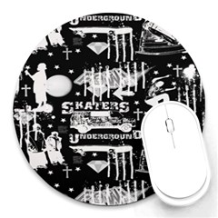 Skater-underground2 Round Mousepads by PollyParadise