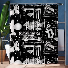 Skater-underground2 Shower Curtain 60  X 72  (medium)  by PollyParadise