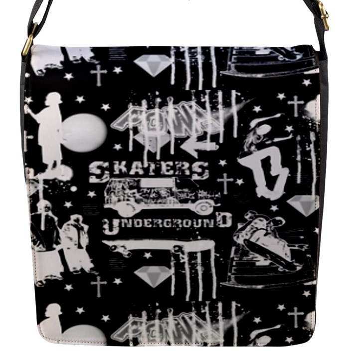 Skater-underground2 Flap Closure Messenger Bag (S)