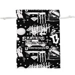 Skater-underground2  Lightweight Drawstring Pouch (XL) Front