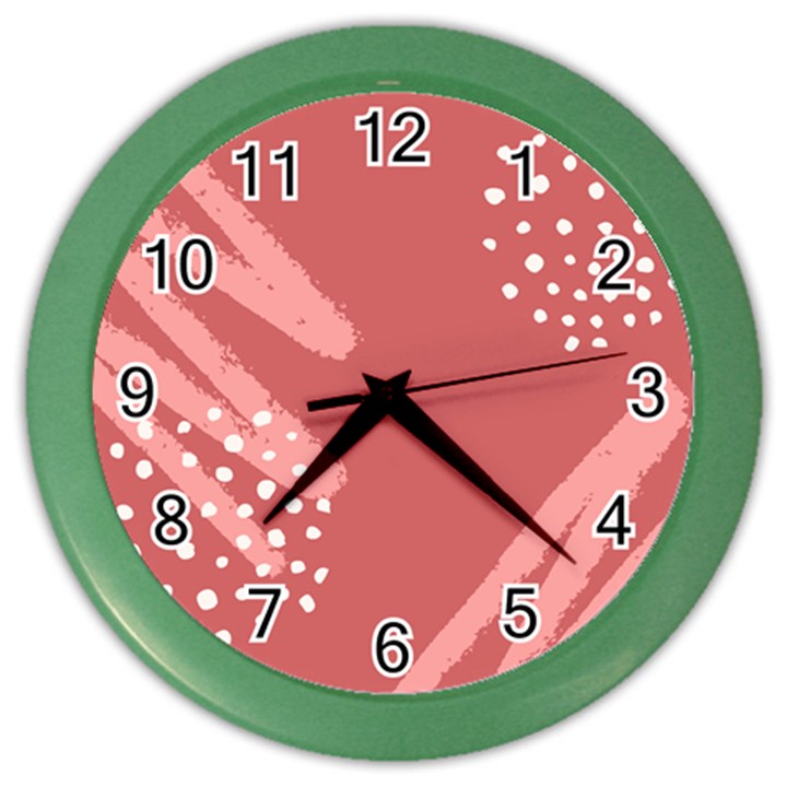 Terracota  Color Wall Clock