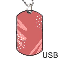 Terracota  Dog Tag Usb Flash (one Side) by Sobalvarro