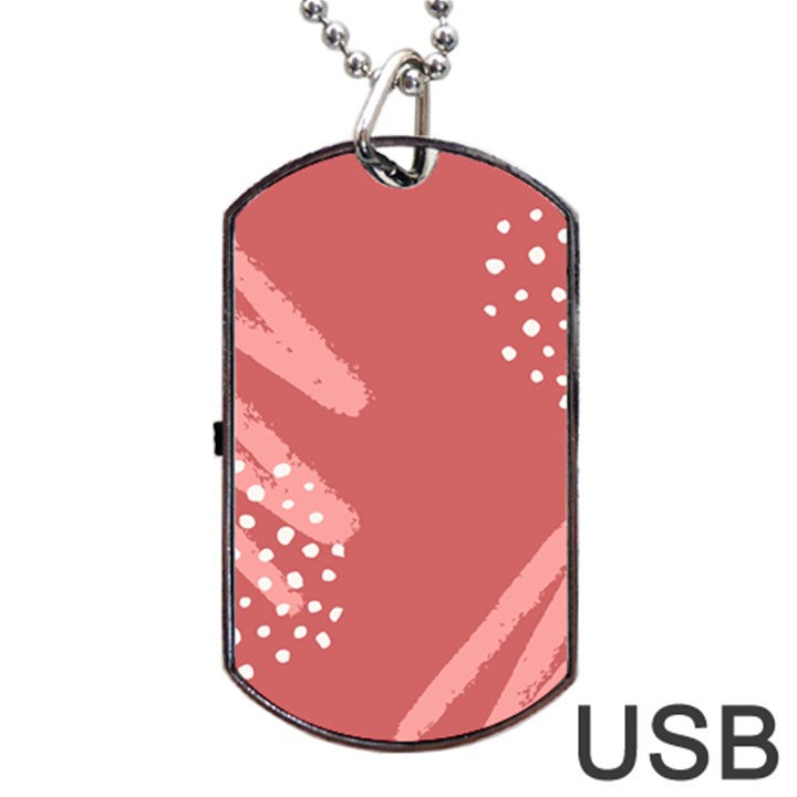 Terracota  Dog Tag USB Flash (One Side)