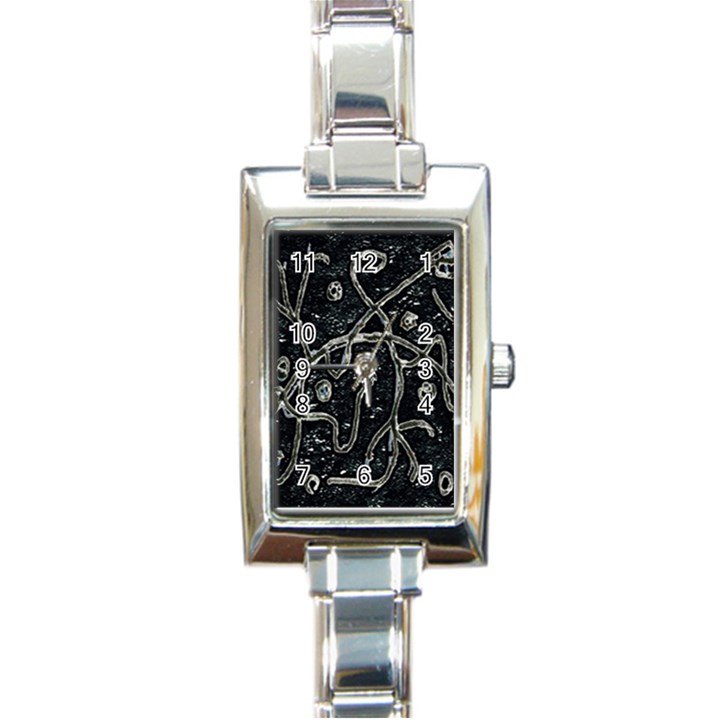 Abstract Surface Artwork Rectangle Italian Charm Watch