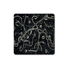 Abstract Surface Artwork Square Magnet by dflcprintsclothing