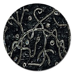 Abstract Surface Artwork Magnet 5  (round)