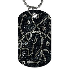 Abstract Surface Artwork Dog Tag (one Side)