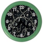 Abstract Surface Artwork Color Wall Clock Front