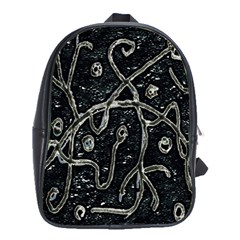 Abstract Surface Artwork School Bag (large)