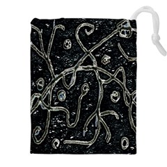 Abstract Surface Artwork Drawstring Pouch (4xl) by dflcprintsclothing