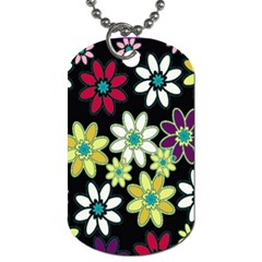 Flowerpower Dog Tag (one Side) by PollyParadise