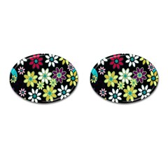 Flowerpower Cufflinks (oval) by PollyParadise