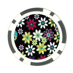 Flowerpower Poker Chip Card Guard