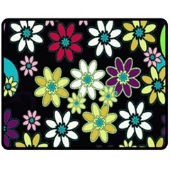 Flowerpower Fleece Blanket (medium) 