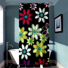 Flowerpower Shower Curtain 36  X 72  (stall)  by PollyParadise