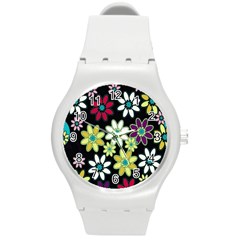 Flowerpower Round Plastic Sport Watch (m)