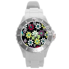 Flowerpower Round Plastic Sport Watch (l)