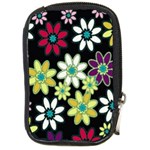 Flowerpower Compact Camera Leather Case Front