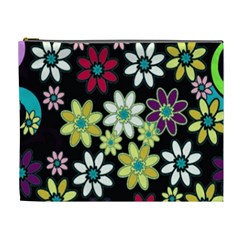 Flowerpower Cosmetic Bag (xl) by PollyParadise