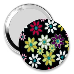 Flowerpower 3  Handbag Mirrors