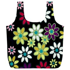 Flowerpower Full Print Recycle Bag (xl) by PollyParadise