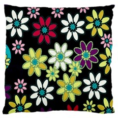 Flowerpower Large Flano Cushion Case (two Sides)