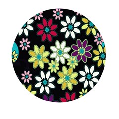 Flowerpower Mini Round Pill Box