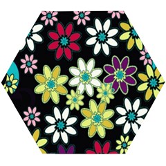 Flowerpower Wooden Puzzle Hexagon