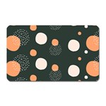 Black peach white  Magnet (Rectangular) Front