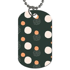 Black Peach White  Dog Tag (one Side) by Sobalvarro