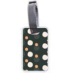 Black peach white  Luggage Tag (one side) Front